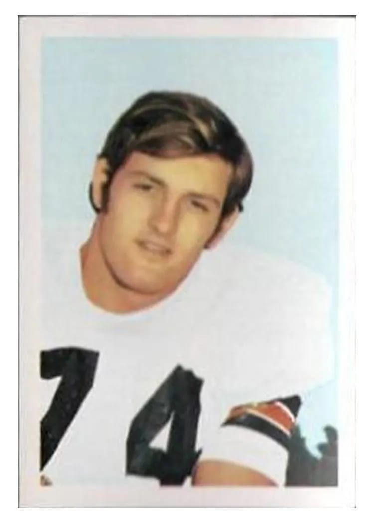 1972 NFLPA Wonderful World Stamps Mike Reid #71 card