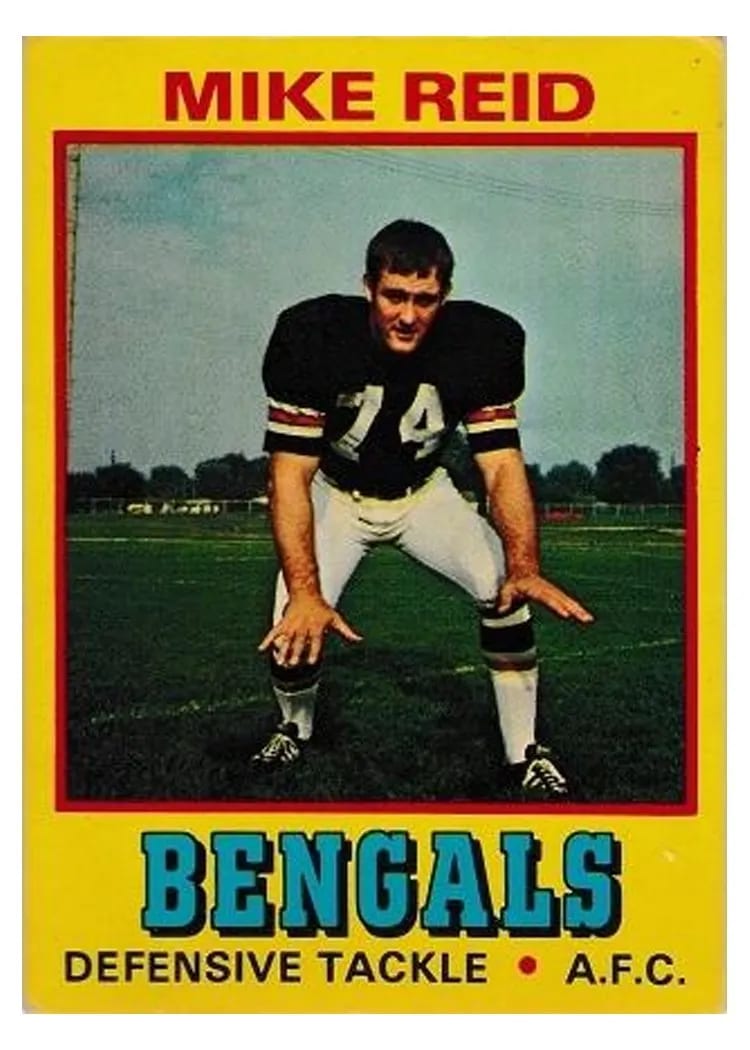 1974 Wonder Bread Mike Reid #20 card
