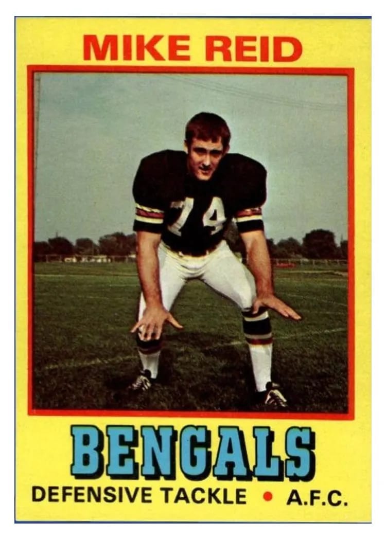 1974 Wonder Bread Mike Reid Town Talk #20 card