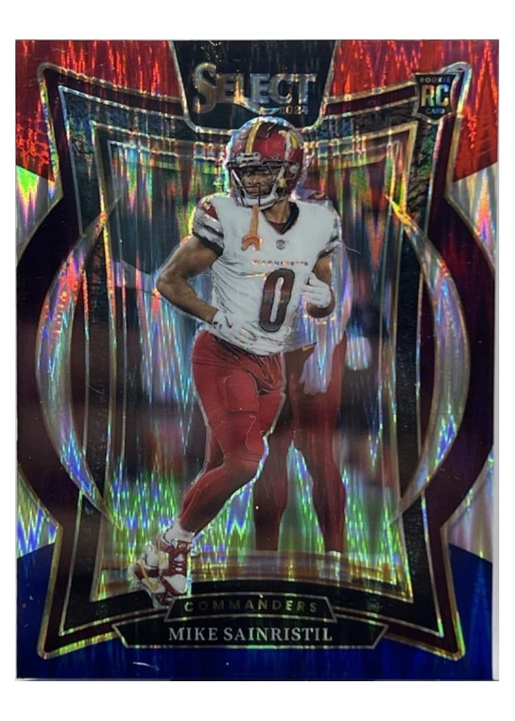 2024 Panini Select Base Set Mike Sainristil Red Mojo #76 card