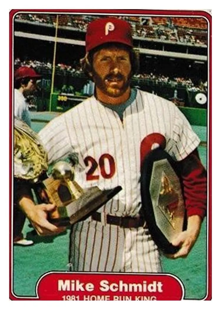 1982 Fleer Mike Schmidt #637 card