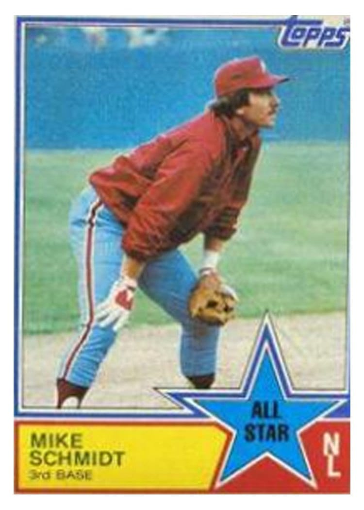 1983 Topps Mike Schmidt #399 card