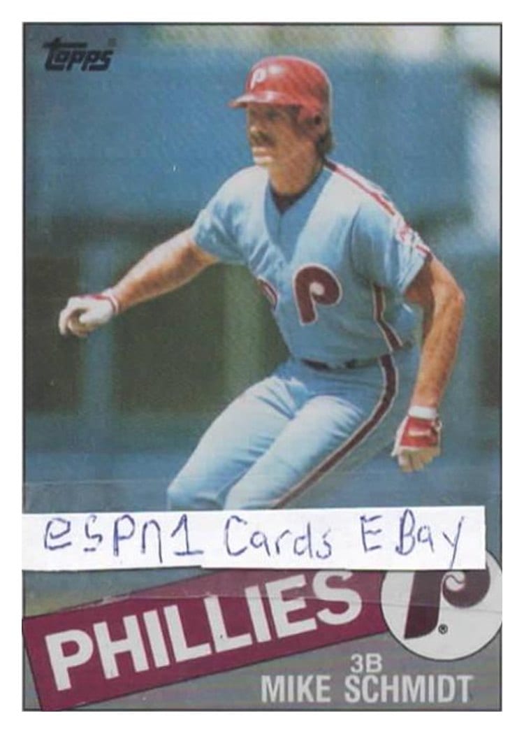 1985 Topps Mike Schmidt #500 card