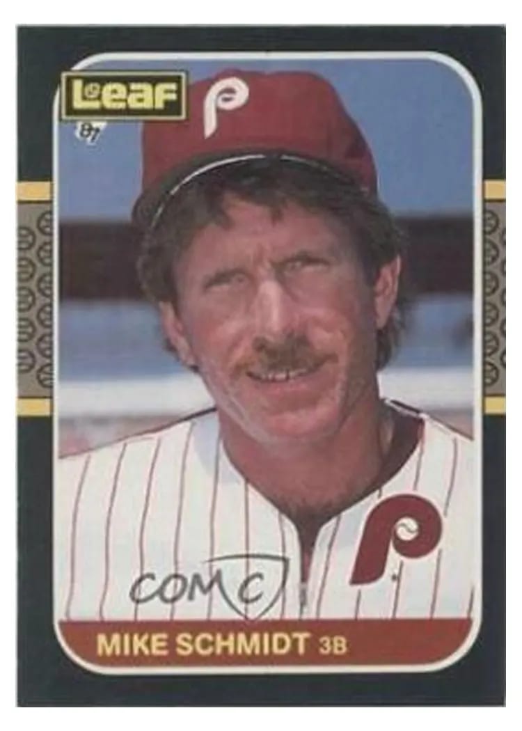 1987 Leaf Mike Schmidt #122 card