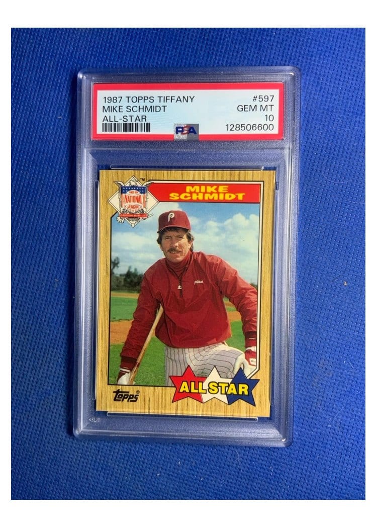 1987 Topps Base Set Mike Schmidt #597 card