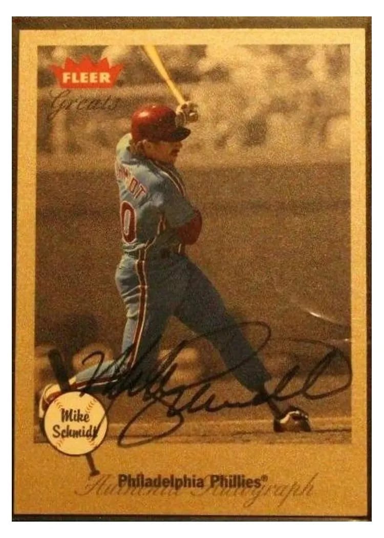 2002 Fleer Greats Mike Schmidt card