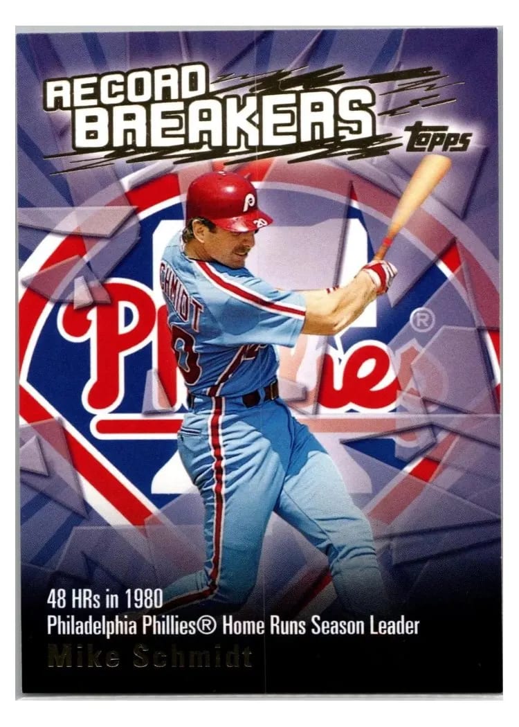 2003 Topps Record Breakers Mike Schmidt #RB-MSC card
