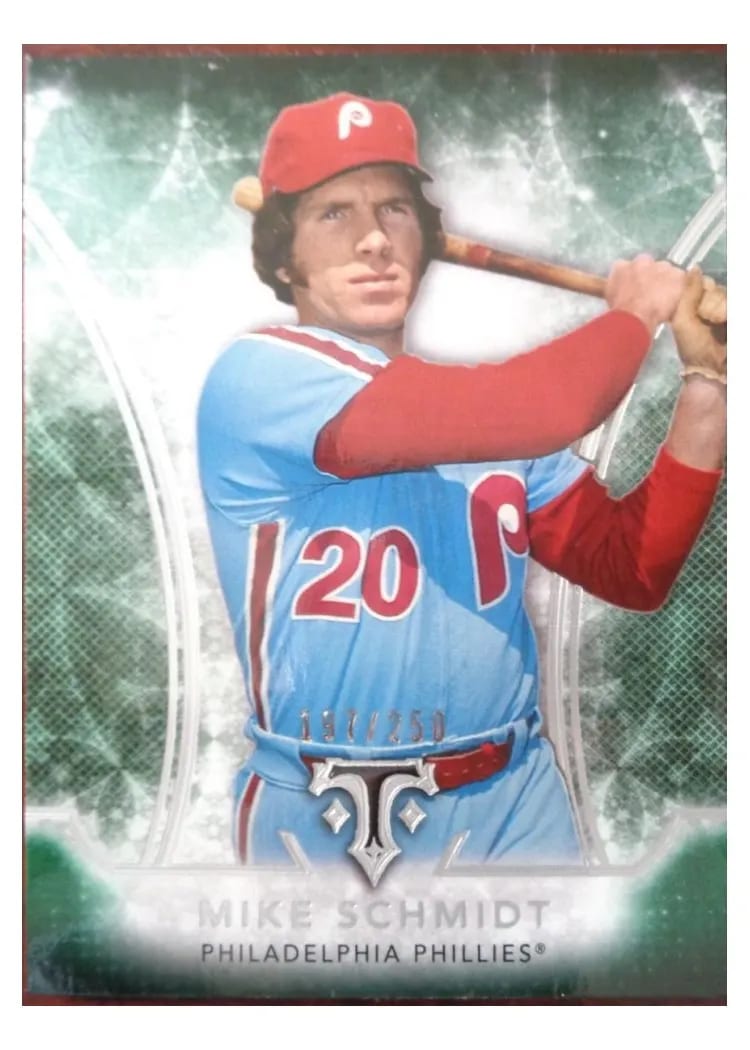 2015 Topps Triple Threads Mike Schmidt #3 card