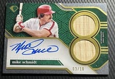 2024 Topps Diamond Icons Single Player Dual Autographed Relics Mike Schmidt #SPDRA-MS card