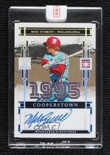 2025 Panini Impeccable Cooperstown Signatures Mike Schmidt #15