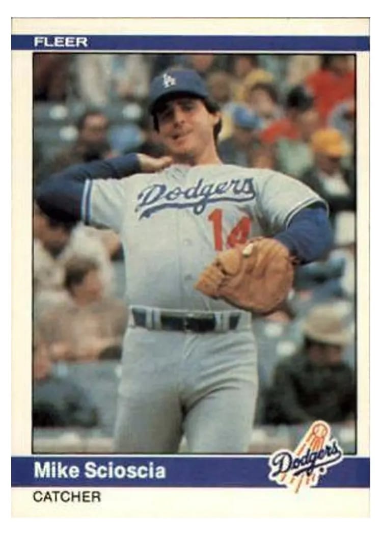 1984 Fleer Mike Scioscia #113 card