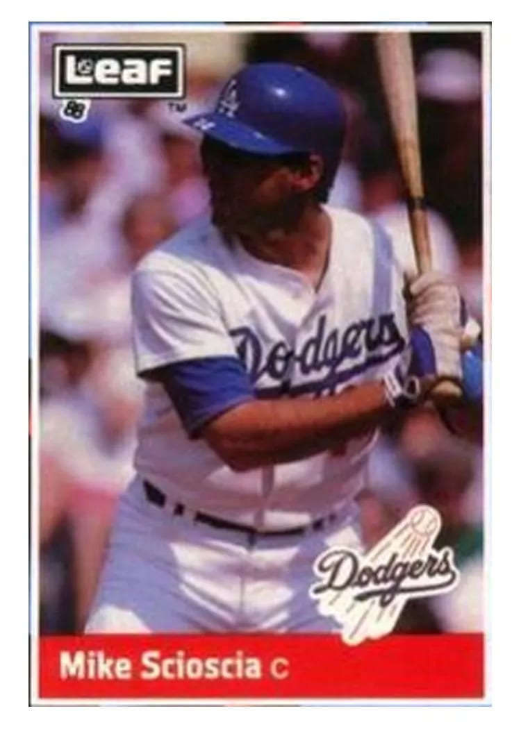 1988 Leaf Mike Scioscia #97 card
