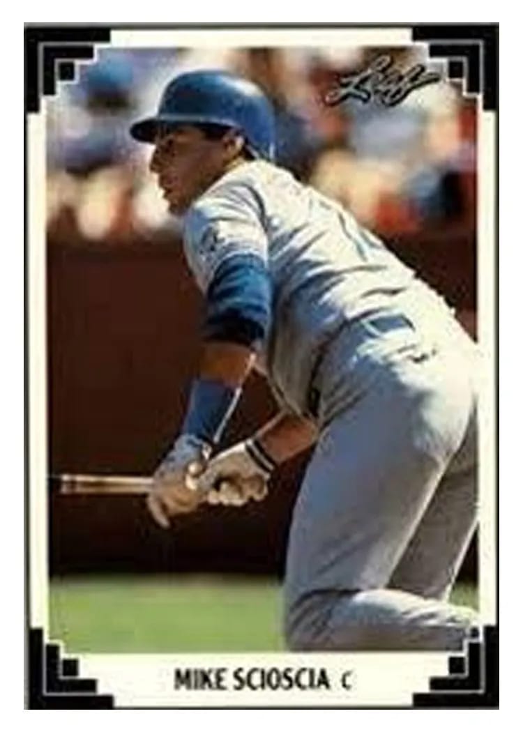 1991 Leaf Mike Scioscia #24 card