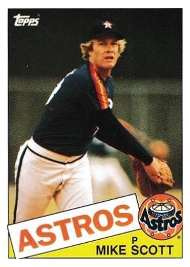 1985 Topps Mike Scott #17 card