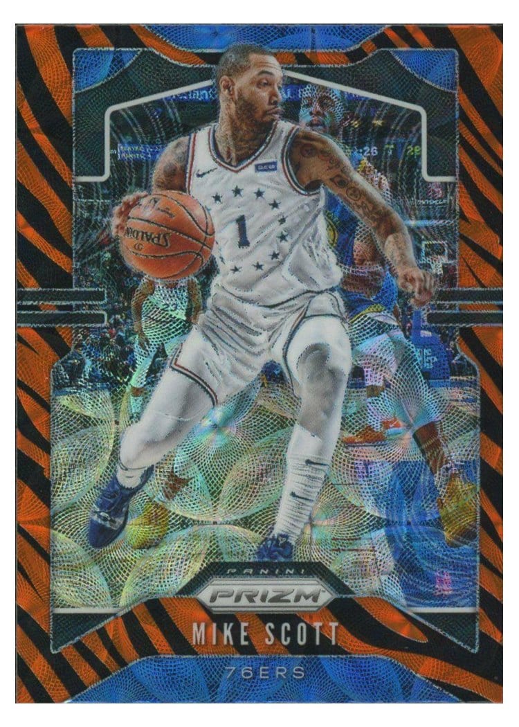 2019-20 Panini Prizm Base Set Mike Scott Tiger Stripe Choice Prizm #53 card