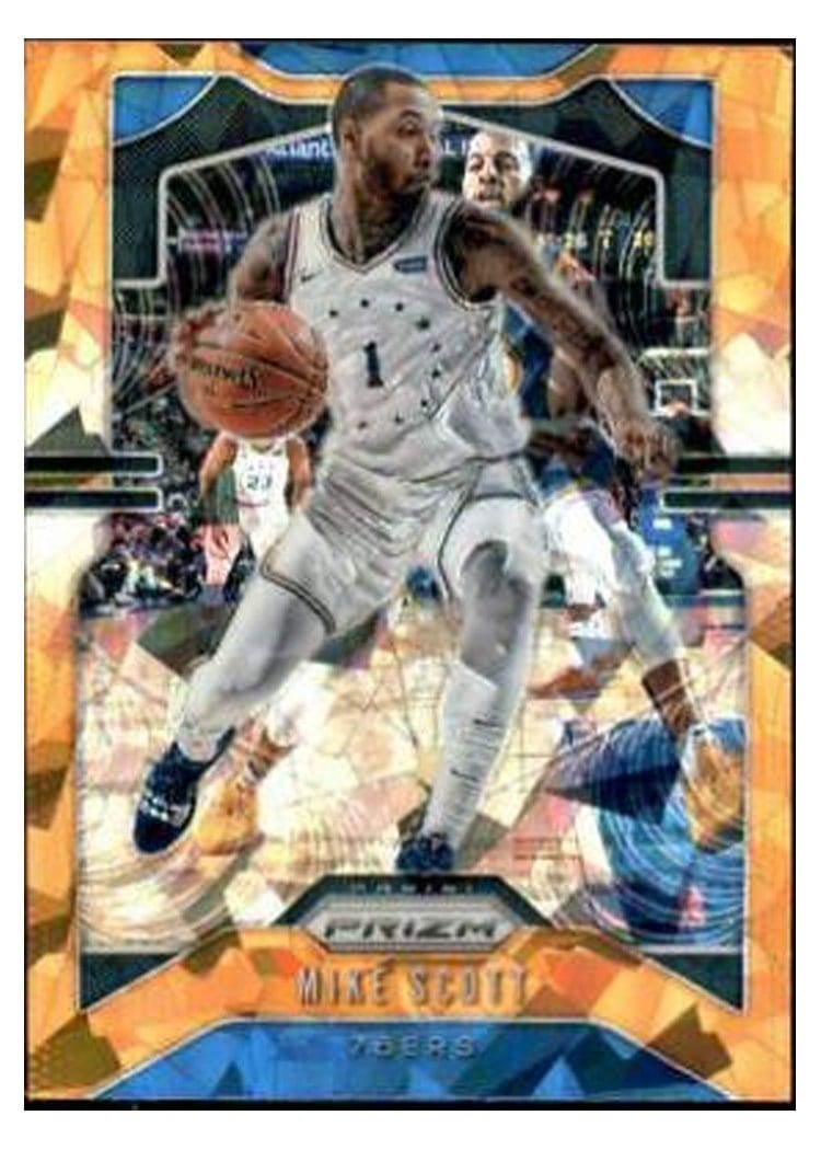 2019-20 Panini Prizm Base Set Mike Scott Orange Ice Prizm #53 card