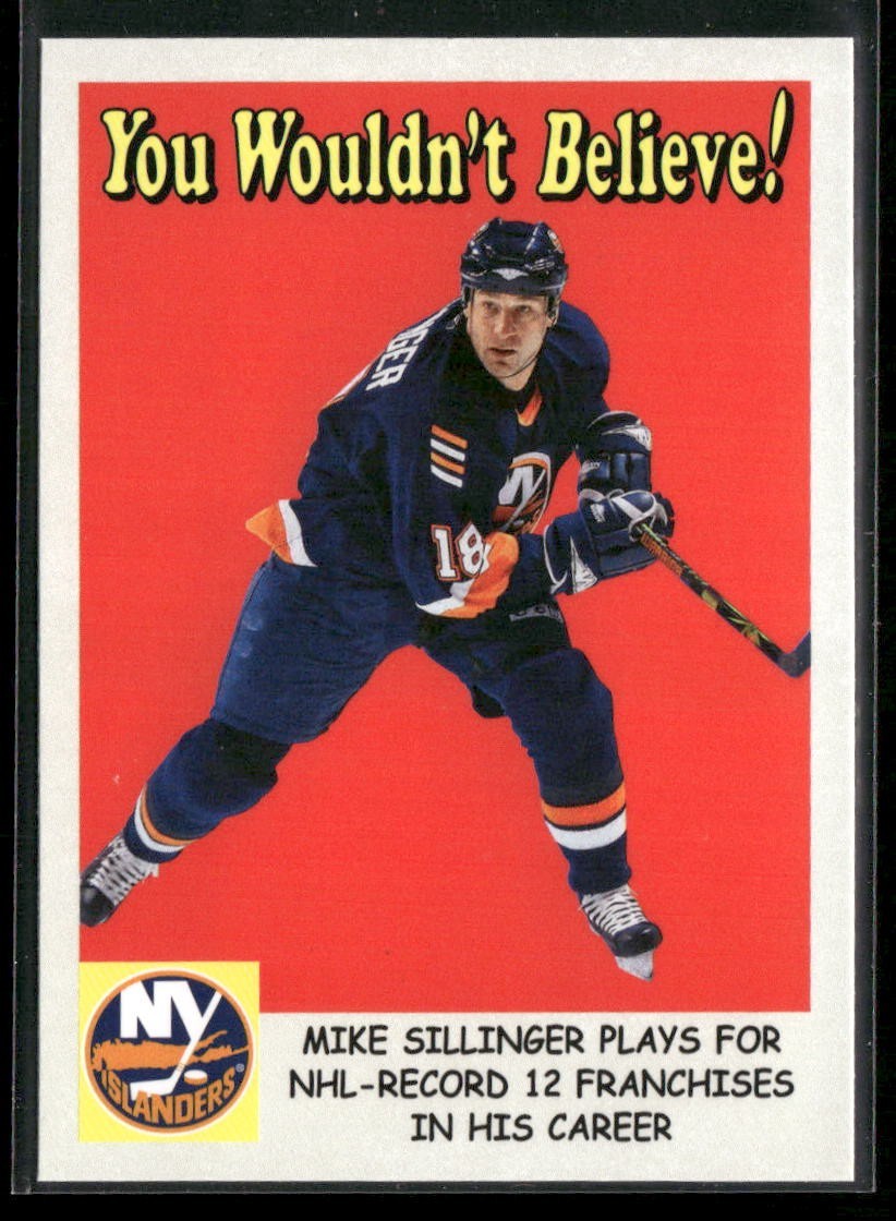 2024-25 Parkhurst Champions You Wouldn't Believe Mike Sillinger #YB-10 card