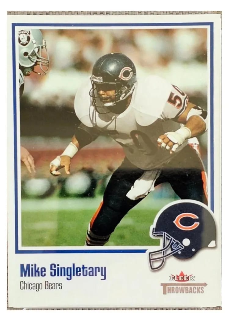 2002 Fleer Throwbacks Mike Singletary #50 card