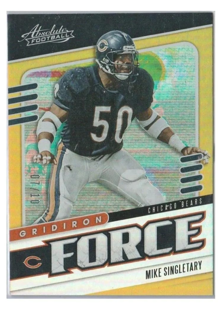 2019 Panini Absolute Gridiron Force Mike Singletary #5 card
