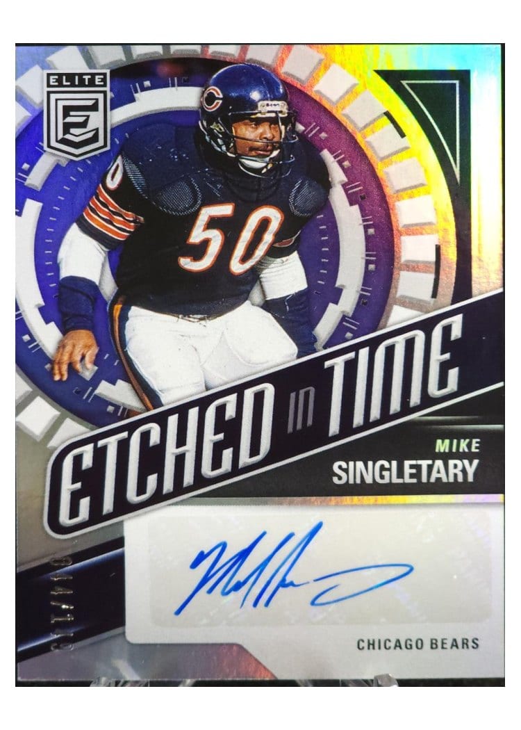 2024 Donruss Elite Etched in Time Signatures Mike Singletary #ETS-MSI card