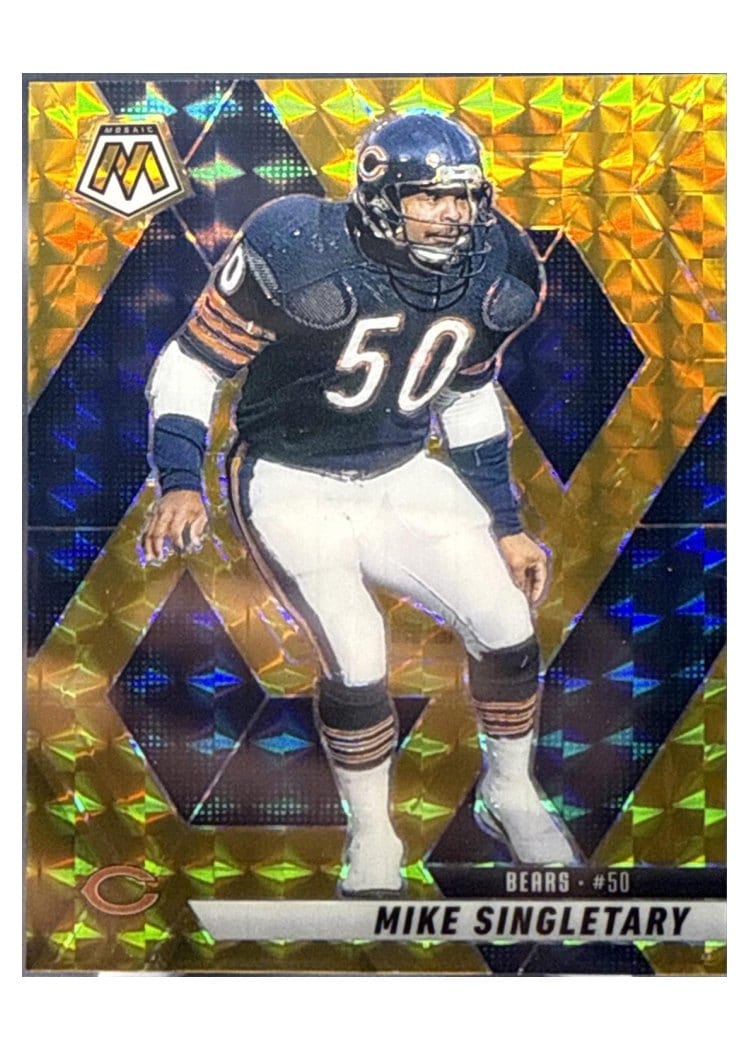 2025 Panini Mosaic Base Set Mike Singletary Gold #153 card