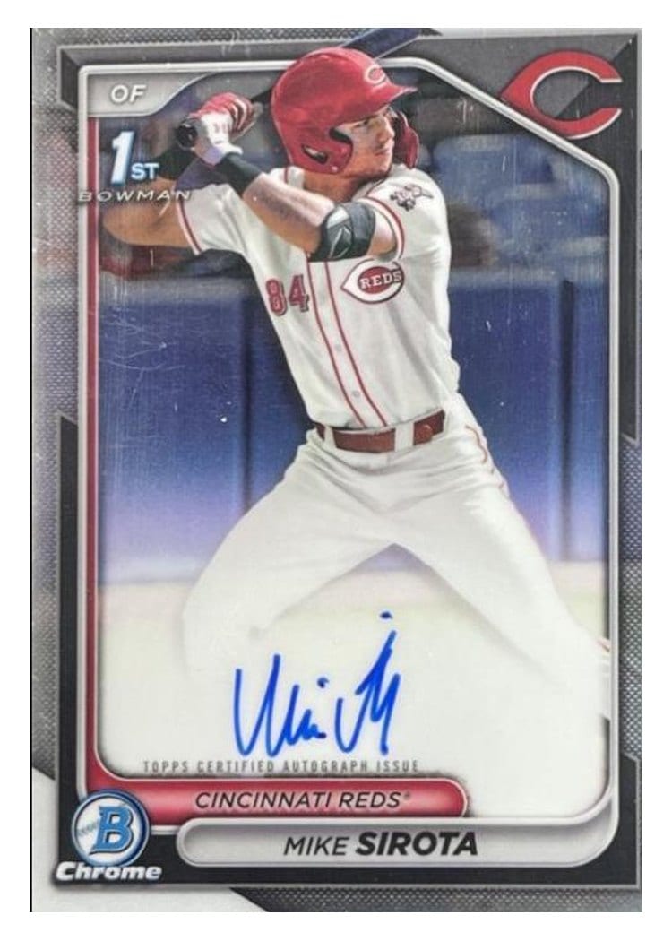 2024 Bowman Draft Chrome Prospect Autographs Mike Sirota #CPA-MS card