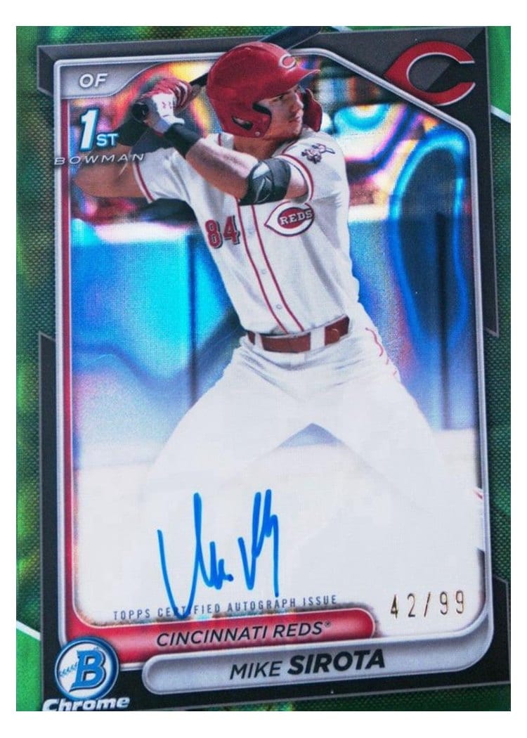 2024 Bowman Draft Chrome Prospect Autographs Mike Sirota #CPA-MS card