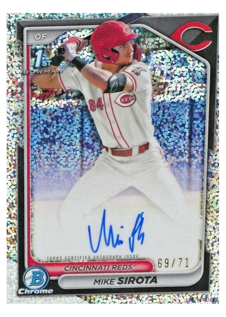 2024 Bowman Draft Chrome Prospect Autographs Mike Sirota #CPA-MS card