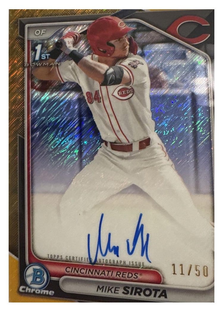 2024 Bowman Draft Chrome Prospect Autographs Mike Sirota #CPA-MS card