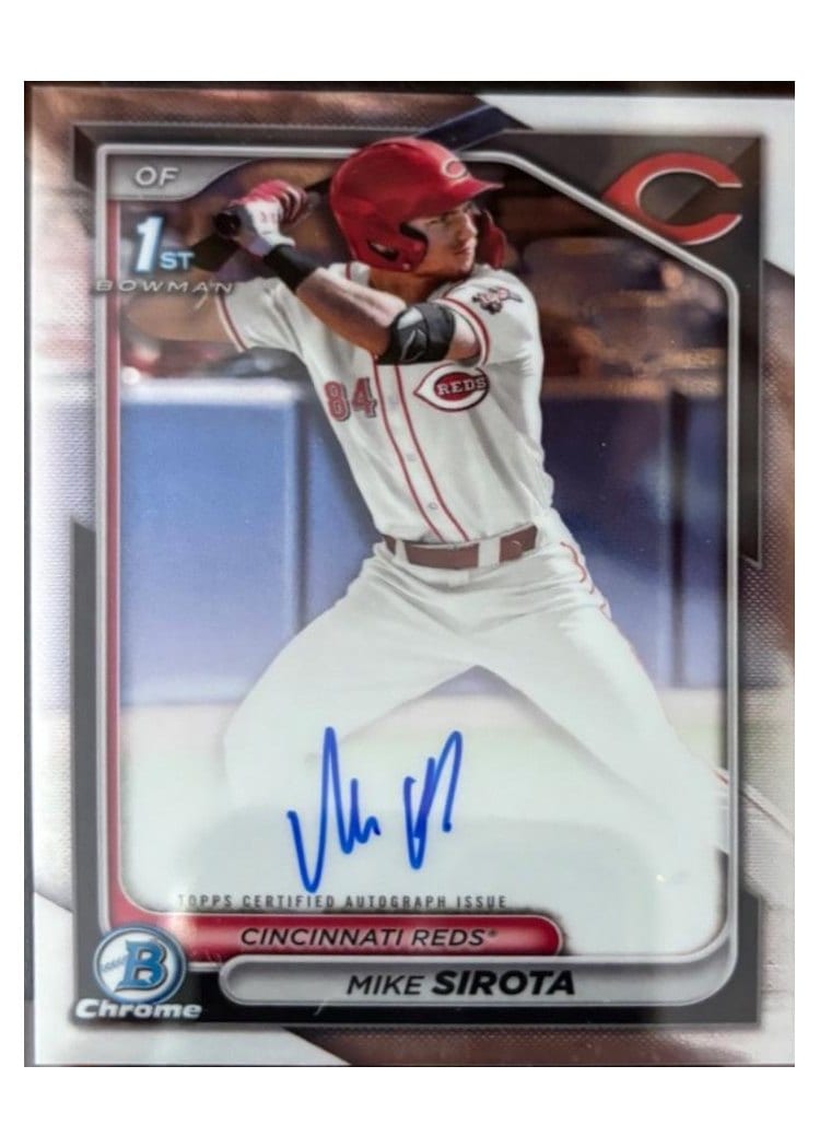 2024 Bowman Draft Chrome Prospect Autographs Mike Sirota #CPA-MS card