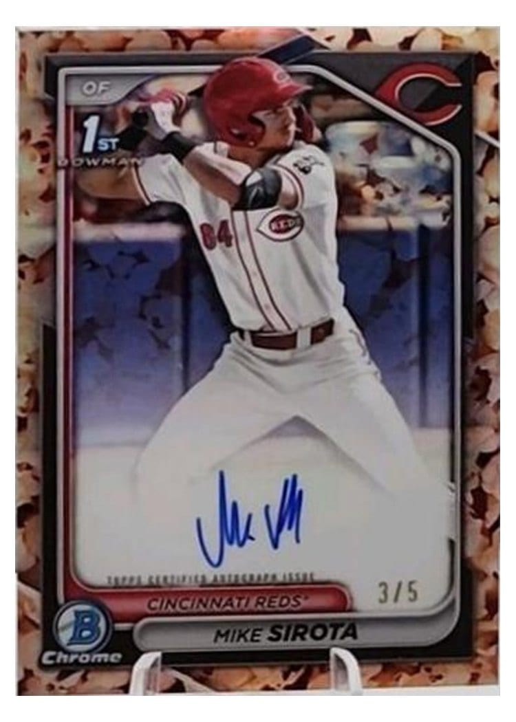 2024 Bowman Draft Chrome Prospect Autographs Mike Sirota #CPA-MS card