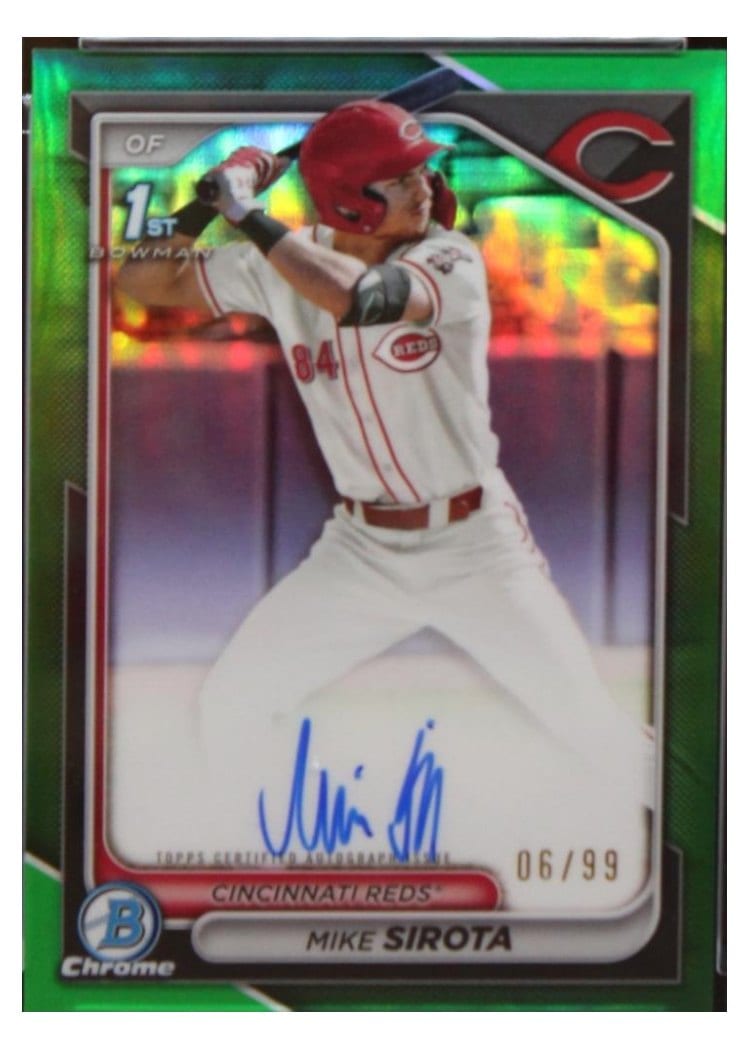 2024 Bowman Draft Chrome Prospect Autographs Mike Sirota #CPA-MS card