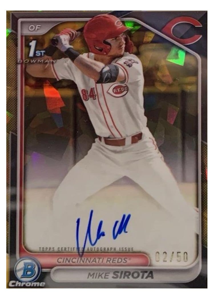 2024 Bowman Draft Chrome Prospect Autographs Mike Sirota #CPA-MS card