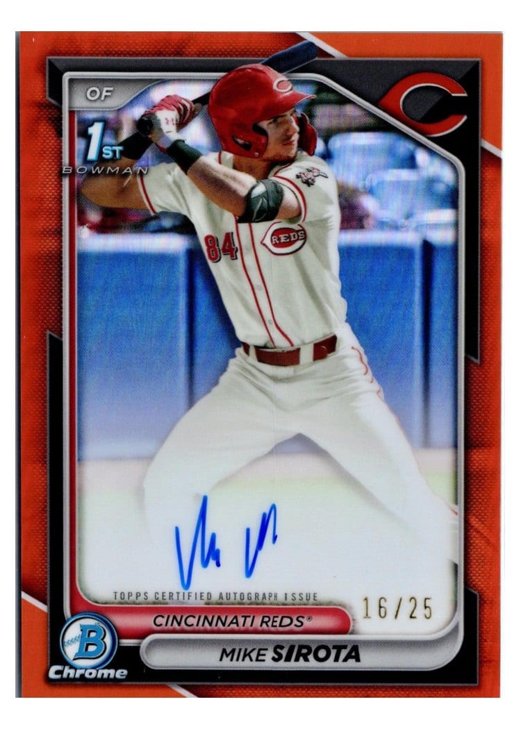 2024 Bowman Draft Chrome Prospect Autographs Mike Sirota #CPA-MS card