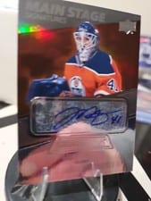 2021-22 Upper Deck Credentials Main Stage Signatures Mike Smith #BTS-MS card