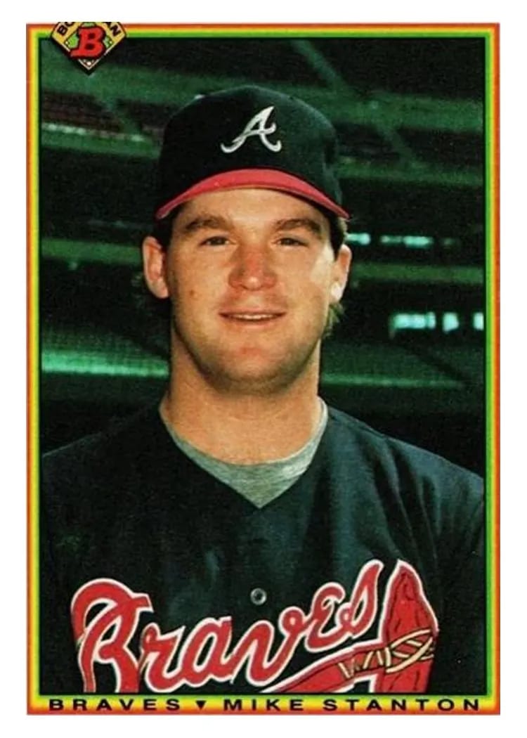 1990 Bowman Mike Stanton #4 card