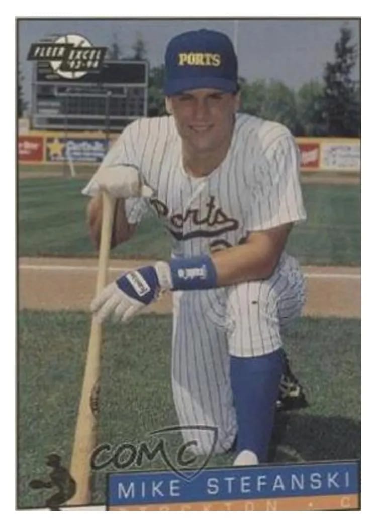 1993 Fleer Excel Mike Stefanski #87 card