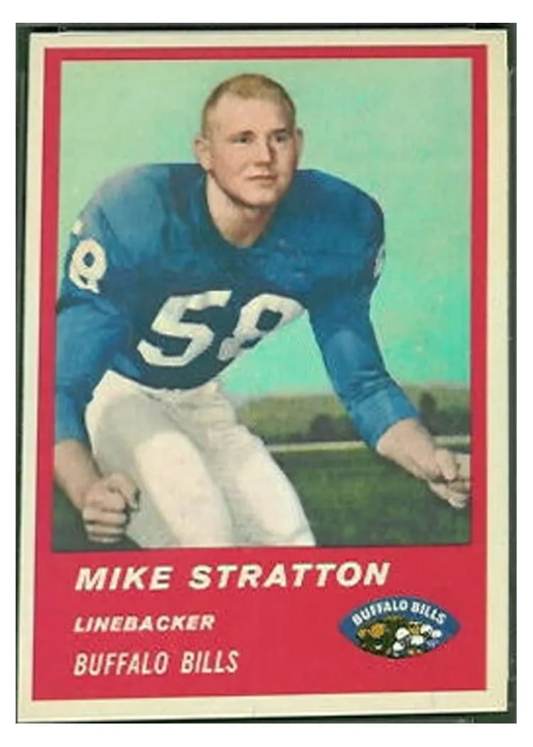 1963 Fleer Mike Stratton #32 card