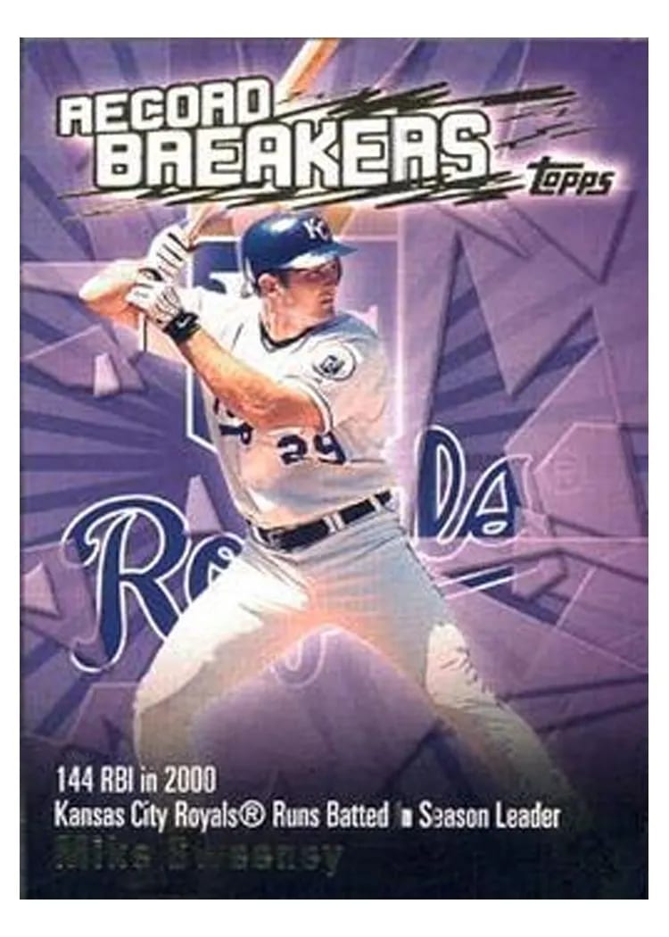 2002 Topps Record Breakers Mike Sweeney #RB-MS card
