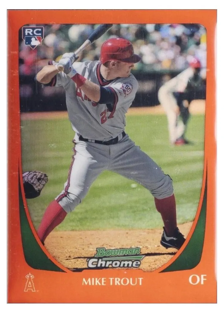 2011 Bowman Chrome Draft Mike Trout #101 card