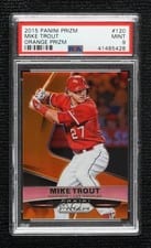 2015 Panini Prizm Mike Trout Orange Prizm #120 card