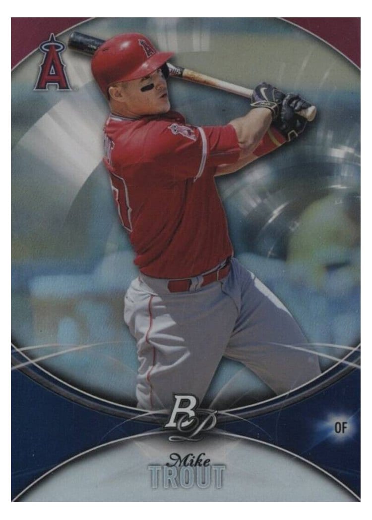 2016 Bowman Platinum Base Set Mike Trout #1 card