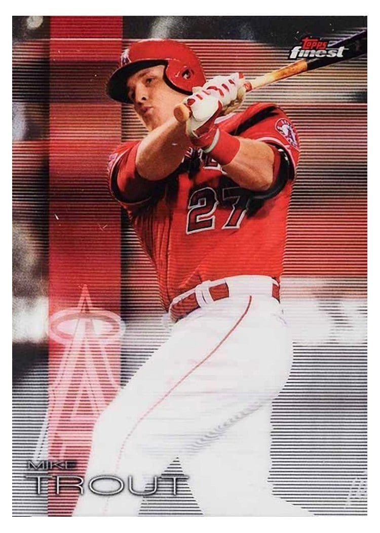 2016 Finest Base Set Mike Trout #1 card