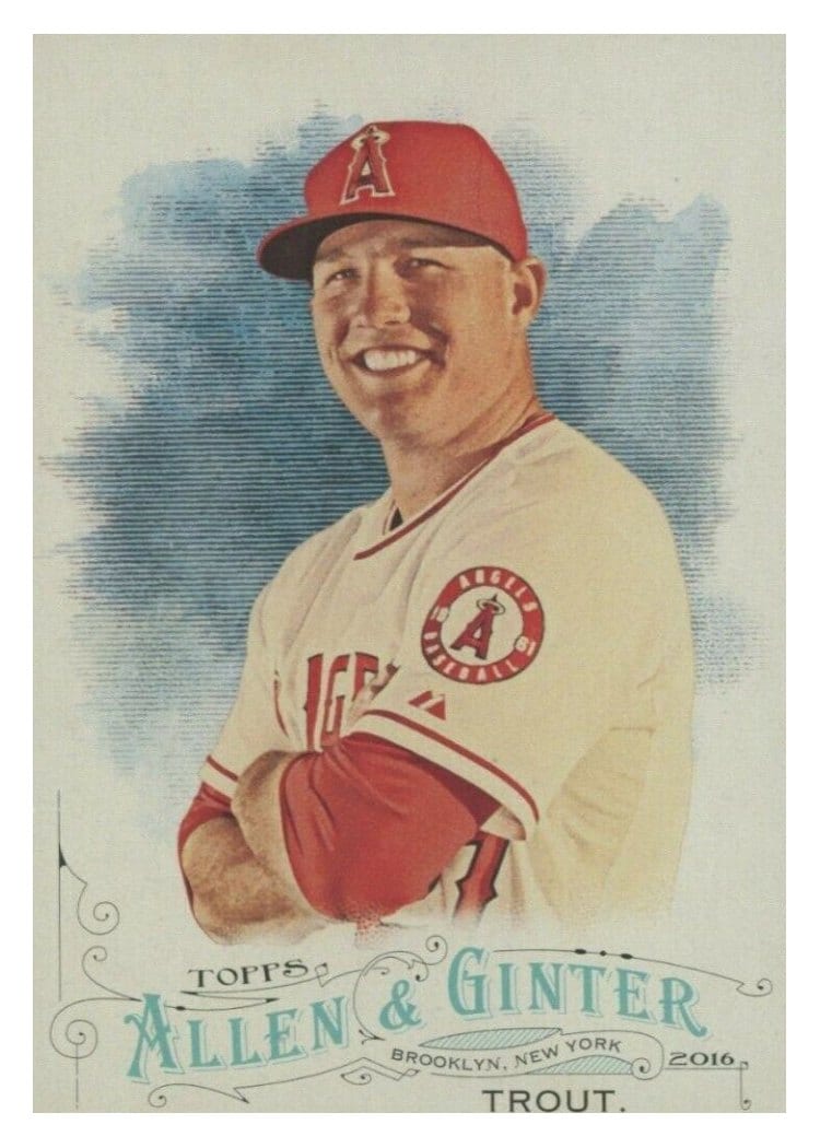 2016 Topps Allen & Ginter Base Set Mike Trout #194 card