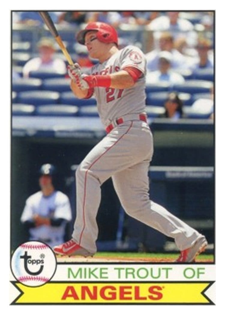 2016 Topps Archives Base Set Mike Trout #129 card