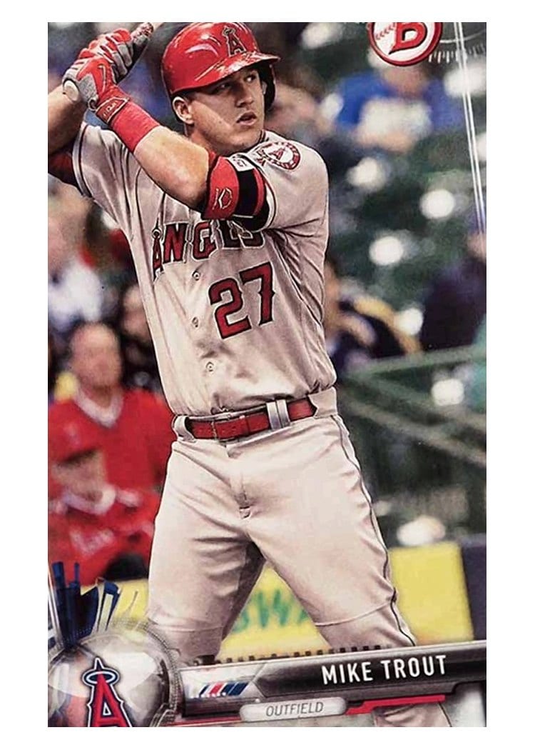 2017 Bowman Base Set Mike Trout #100 card