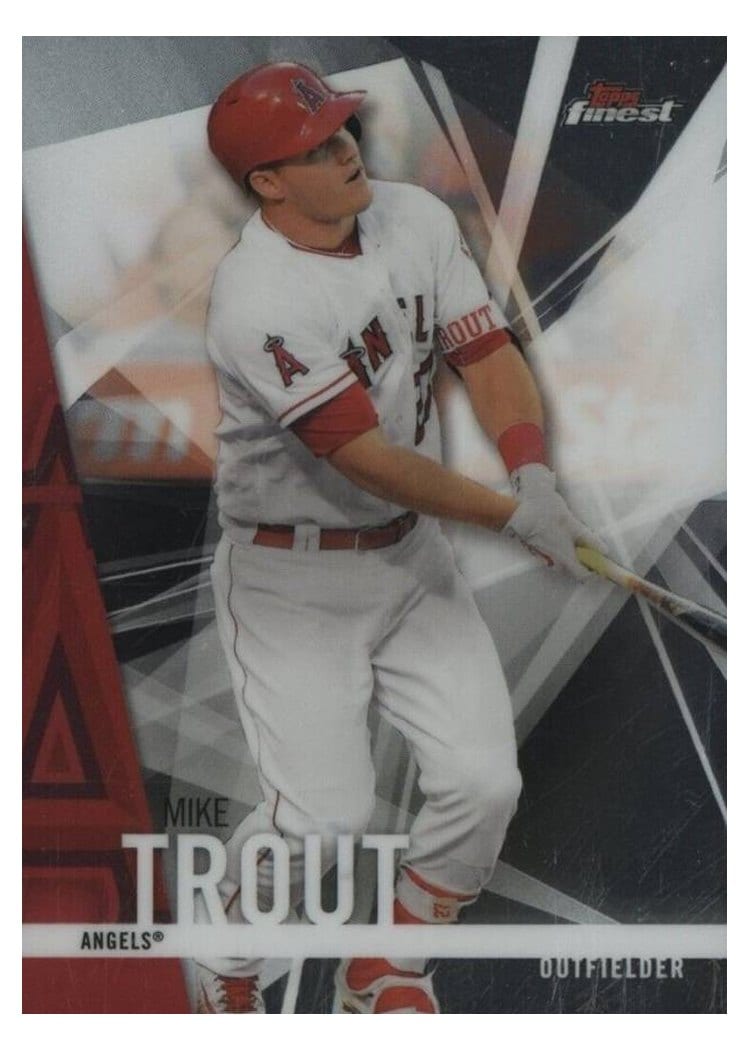 2017 Finest Base Set Mike Trout #1 card