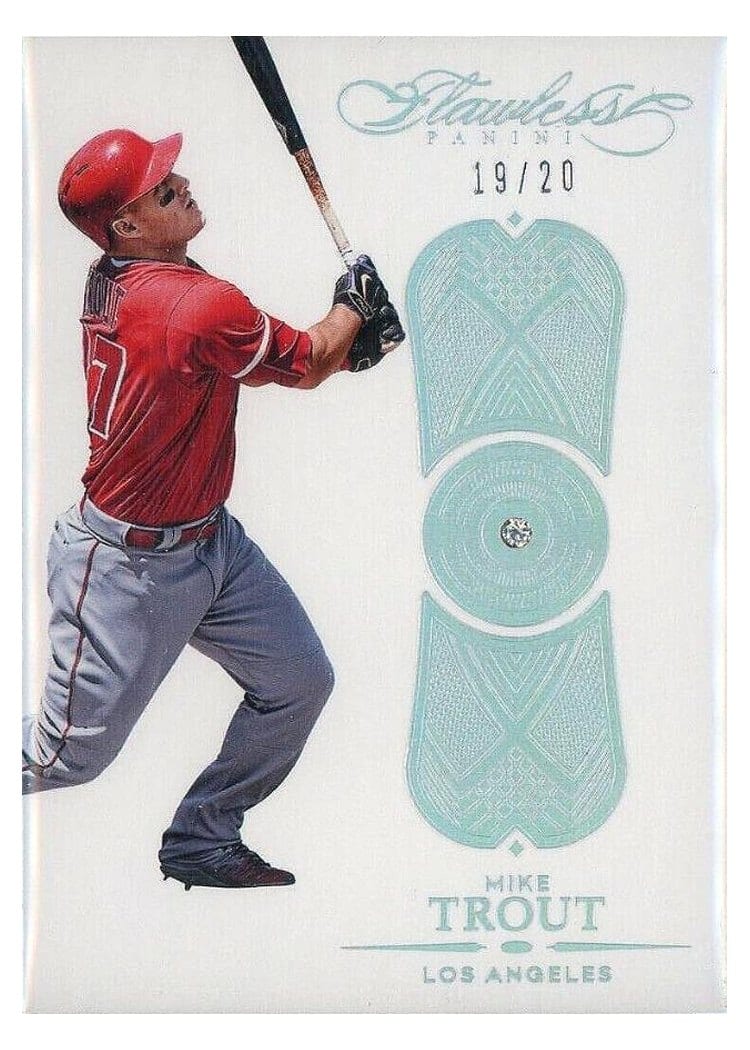 2017 Panini Flawless Base Set Mike Trout #18 card