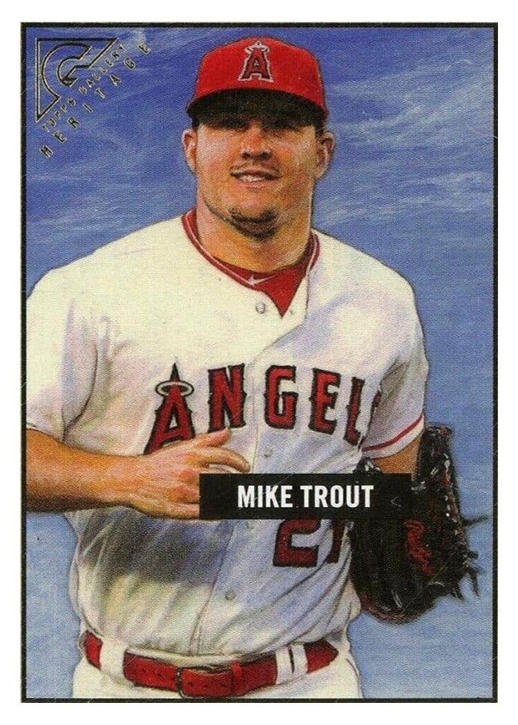 2017 Topps Gallery Heritage Mike Trout #38 card