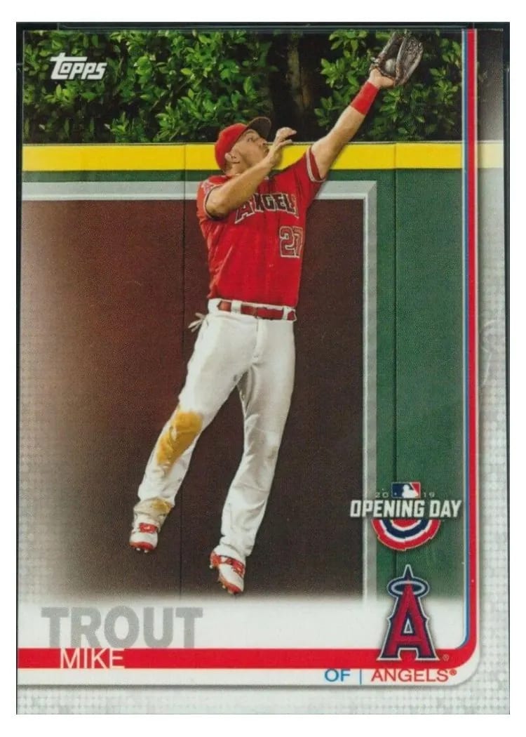 2019 Topps Opening Day Base Set Mike Trout #24 card